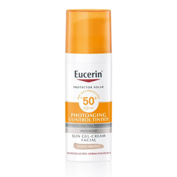 Protector Solar Facial Eucerin Sun CC Cream Tono Medio Fps 50 x 50 ml Protector Solar Facial Eucerin Sun CC Cream Tono Medio Fps 50 x 50 ml
