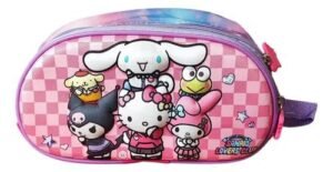 Cartucheras 3D de Kitty y sus amigos dos cierres