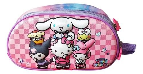 Cartucheras 3D de Kitty y sus amigos dos cierres